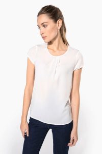 Blouse personnalisable à manches courtes ou sans manches
