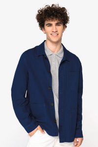 Veste personnalisable écoresponsable délavée pour homme