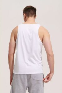 Débardeur personnalisable unisexe en coton bio MAJOR vue dos
