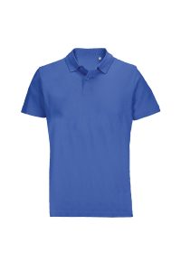 Polo unisexe en maille piquée bleu royal