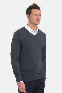 Pull personnalisable pour homme avec col V
