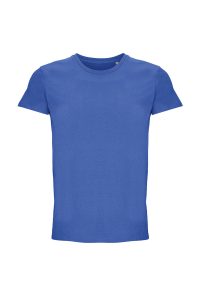 T-shirt unisexe à col rond bleu royal