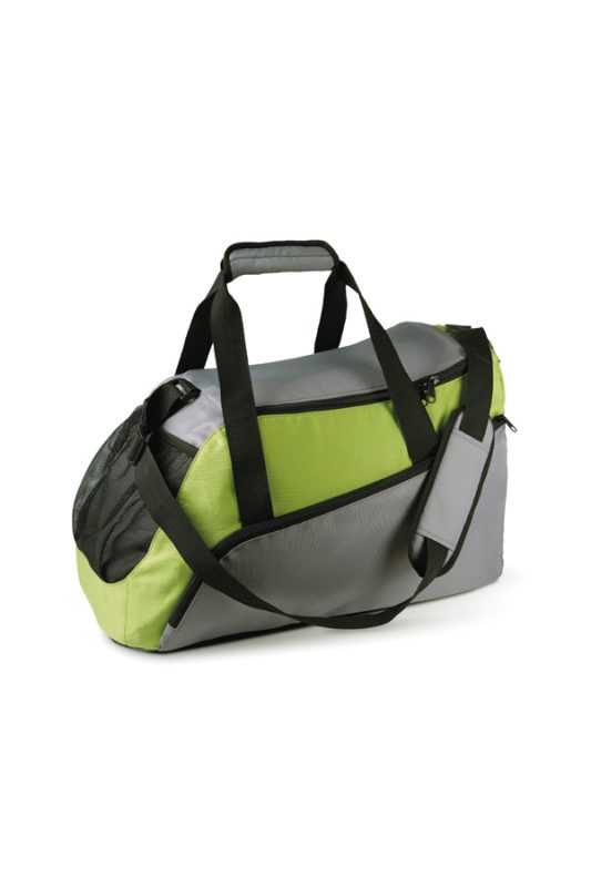 Sac de sport personnalisable gris et vert TEAM