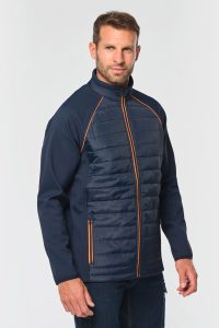 Veste softshell bi-matère BADEN portée par un homme