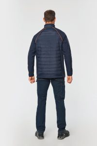 Vue de dos de la veste softshell bi-matère BADEN